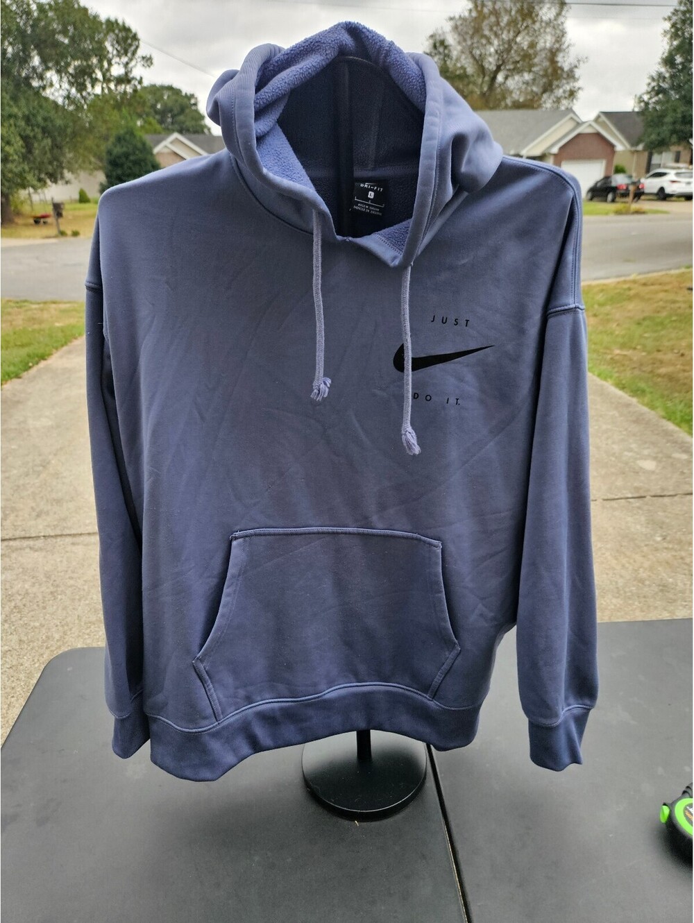 Nike Therma Womens Hoodie Dri-Fit Fleece-Lined Hooded Pullover Jacket Size Large